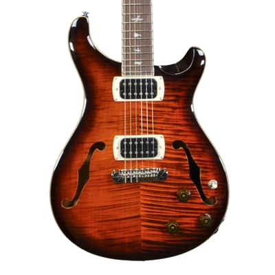PRS SE Hollowbody I Piezo - Orange Tiger Smokeburst image 1