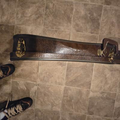 Teisco Gator Guitar Cases Alligator Chipboard Electric Guitar Case Vintage 1960s image 8