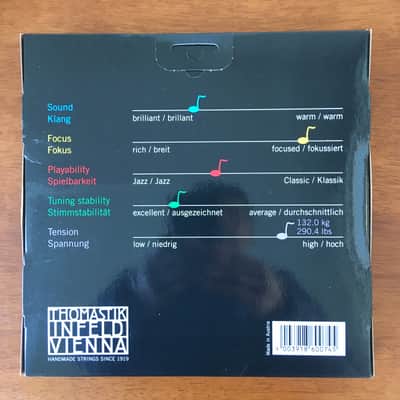 Thomastik-Infeld Superflexible Double Bass String Set (42 Medium Rope Core) image 2