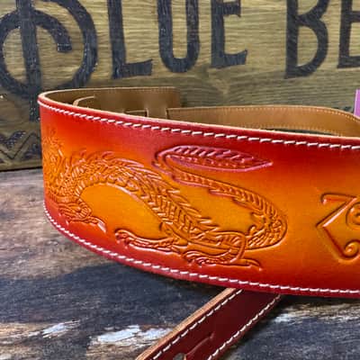 Blue Bell Straps ARTISAN ZOZO 73 Two Tone Aniline Colors Custom Shop UNIQUE for Al’s Music Factory image 9