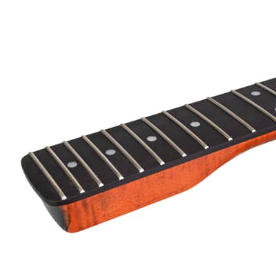 ST Style Guitar Neck, 22 Frets, Rosewood Fingerboard with Bone Nut - Stained Gloss Finish image 6