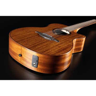 Mahogany Cutaway Electro Acoustic Auditorium Guitar | Tramontane 98 ACE by Lâg | T98ACE image 4