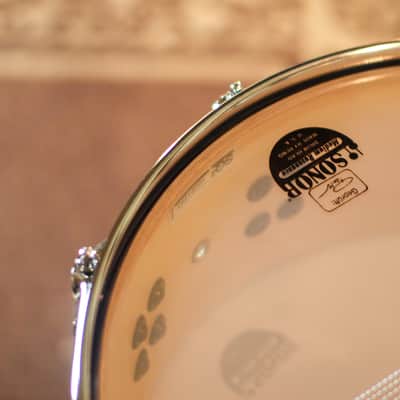 Sonor 14x5.5 SQ2 Thin Birch Solid Blue High Gloss Snare Drum image 7