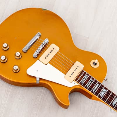 1976 Gibson Les Paul Deluxe Goldtop Vintage Guitar w/ P-90s, Case image 8