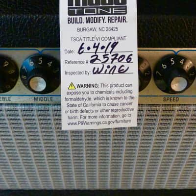 Vintage 1972 Fender Super Six (Twin) Reverb Amp Head With Original Footswitch and Mojotone Head image 19