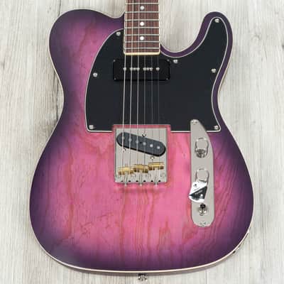 Mint Schecter Guitars 667 PT Special Guitar, Rosewood Fretboard, Purple Burst Pearl image 3