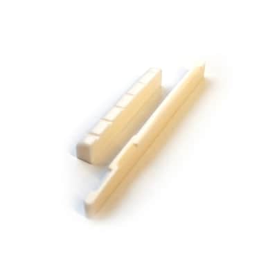 Bone Nut (43mm) and Saddle (72mm) Compensated for Acoustic Guitars