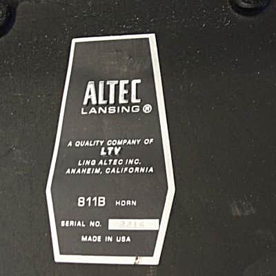 Altec Lansing 807-8a driver w 811b horn high frequency speaker 1970's Black image 3