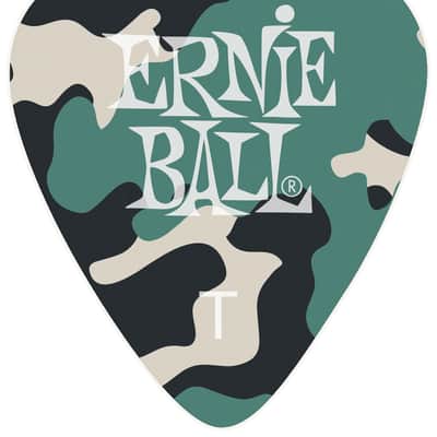 ERNIE BALL 9221 Celluloid Camouflage Pick 046mm Plektren Thin (12 Stück) image 2