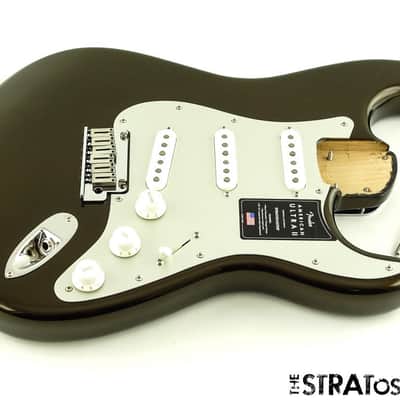 Fender American Ultra II Stratocaster Strat, LOADED BODY, Alder Texas Tea