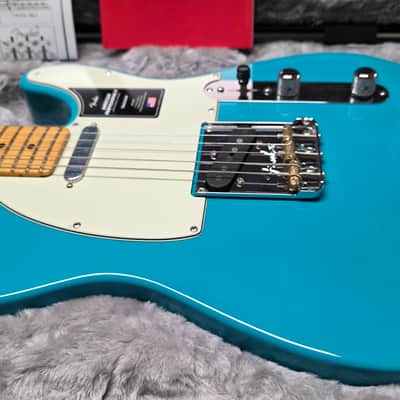 Fender American Professional II Telecaster BRAND NEW 2020 FIRST RUN Miami Blue Maple Neck USA Tele Electric Guitar image 5
