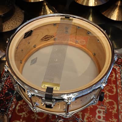 Craviotto Custom Shop 6.5X14" Snare Drum Maple w/ Maple Inlay (Oil Finish) image 8
