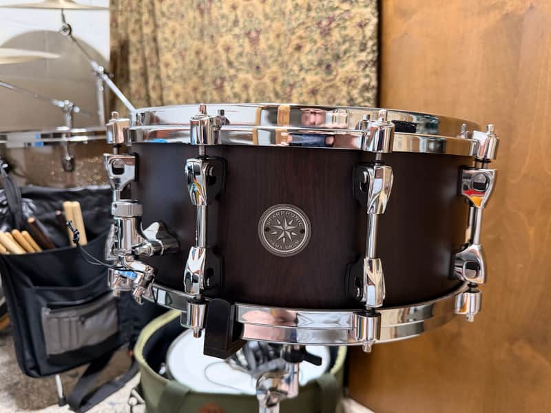 Tama PBC146MNC Starphonic Bubinga 6x14" Snare Drum 2010 - Present - Matte Natural Cordia image 1
