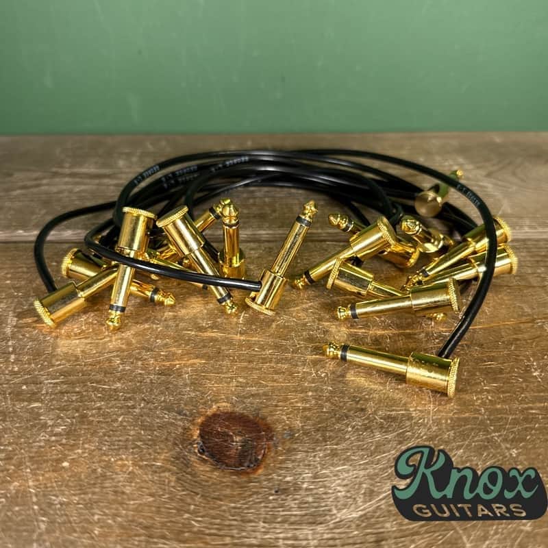 George L's Patch Cables Black/Gold image 1