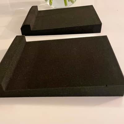 Anpro 2 Pieces Studio Monitor Acoustic Isolation Pads, Stabilizer Speaker base black image 3