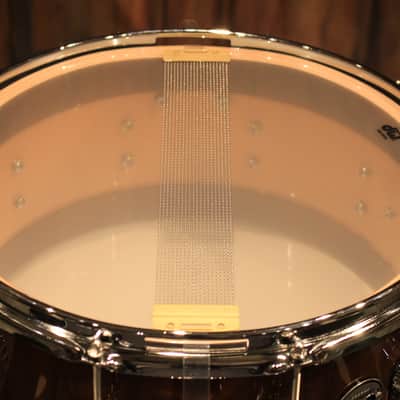 DW Collector's 6.5x14 Maple VLT Snare Exotic Almond Burst over Walnut - New! image 7