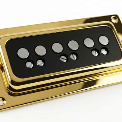 Dynasonic inspired pickup from daggerguitars.com pickup 2026 - gold on black bobbin image 3