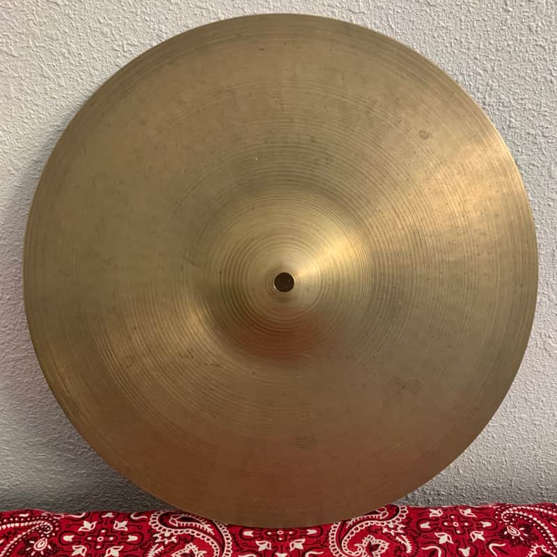 Zildjian 14" A. Zildjian '70s Stamp New Beat Hi-Hat Cymbal image 1