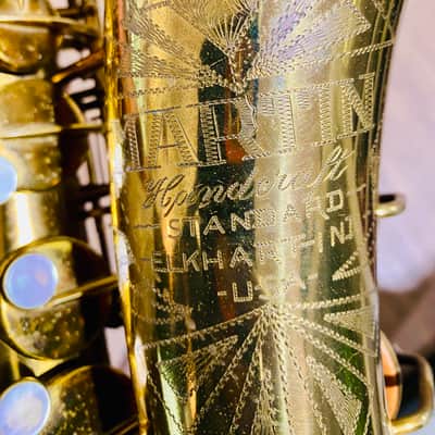 Martin & Co. Handcraft Standard Amber Gold Alto Low Pitch Saxophone W/ original hard Case Made In USA image 7