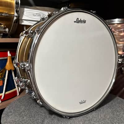 Ludwig 14x8 Raw Brass Snare Drum image 7