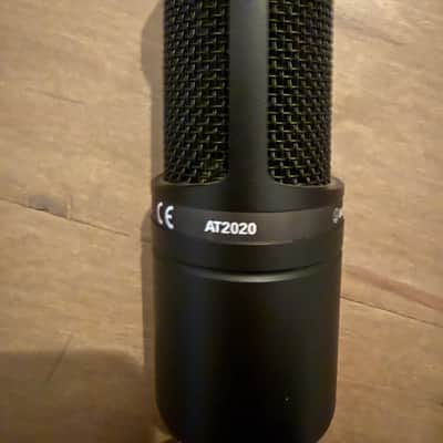 Audio-Technica AT2020 Large Diaphragm Cardioid Condenser Microphone 2010s - Black image 3