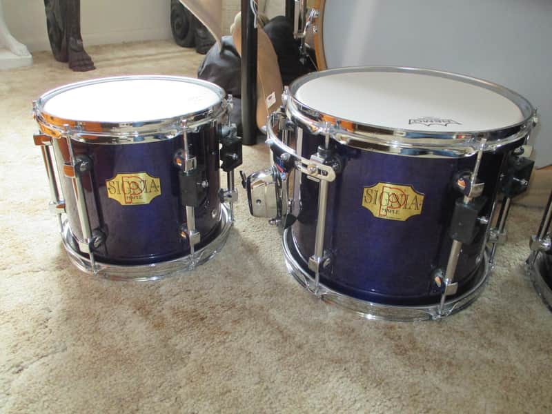 RARE! PREMIER  SIGNIA 7 PC SAPPHIRE MAPLE DRUM SET - WOW - READ THE WORDS!!!! image 1