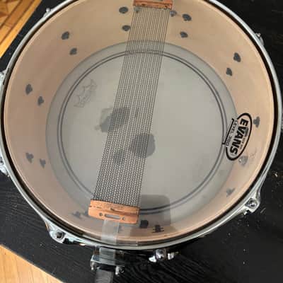 Pork Pie 14 x 6.5 Pork Pie Maple Snare 2000s  - Curly/Fiddleback Maple image 4