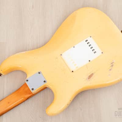 1965 Fender Stratocaster Vintage Guitar Olympic White w/ Case image 15