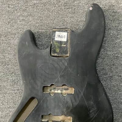 Left Handed Black 4/5 String Jazz Bass Style Body DIY Project image 8