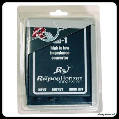 RAPCO HORIZON DB-1 Direct Box 1/4" Hi-Z to XLRM Lo-Z transformer w/ground lift image 4