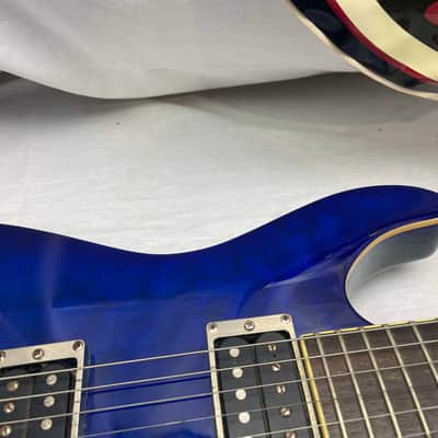 Ibanez SZ Series SZ520QM SZ520 Electric Guitar 2003 BBL Bright Blue image 4