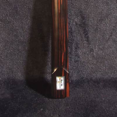 Gift for Fender Guitar player - Handcrafted Electric Guitar Replacement Strat Neck, Solid Macassar Ebony, Vine Inlay, Bruce Wei GN-2113 image 5
