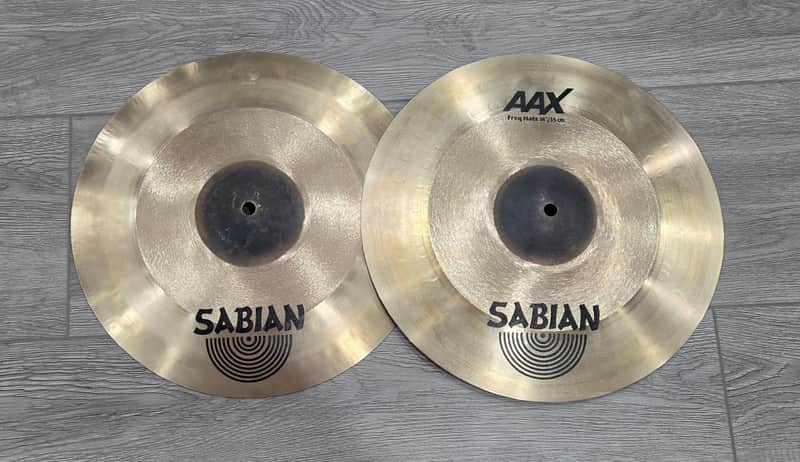 Sabian 14" AAX Freq Hi-Hat Cymbals (Pair) (Gorgeous!) image 1
