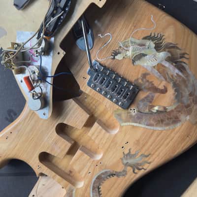 Antonio Tsai Strat Style Electric Guitar Body Loaded - Natural image 13