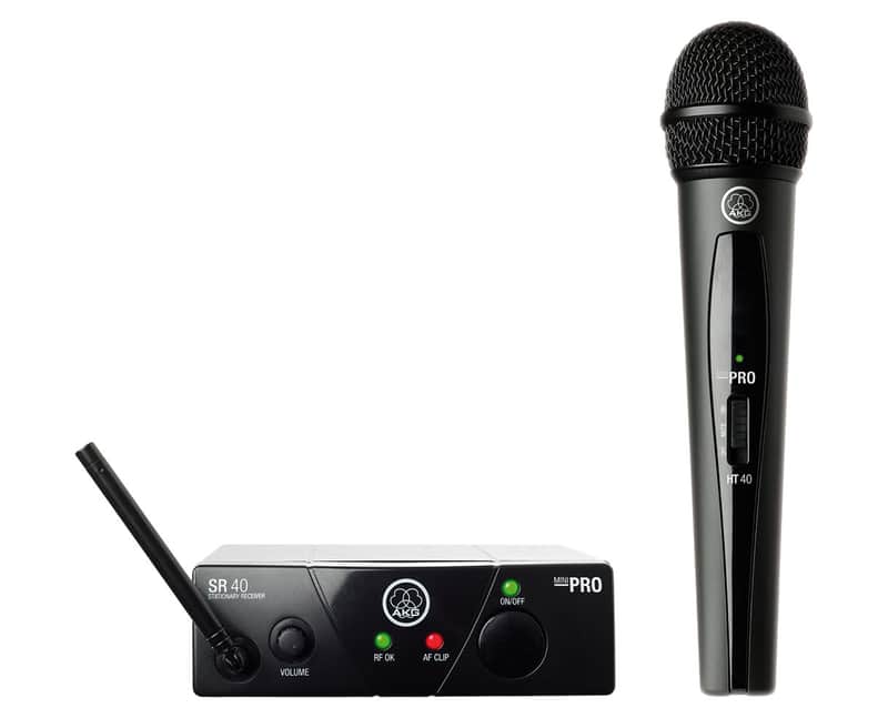 AKG WMS40 Mini Single Vocal Set Wireless Microphone System - Band D image 1