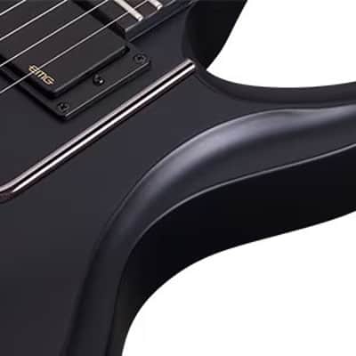 Schecter Tommy Victor Devil FR Electric Guitar - Satin Black (224) image 3