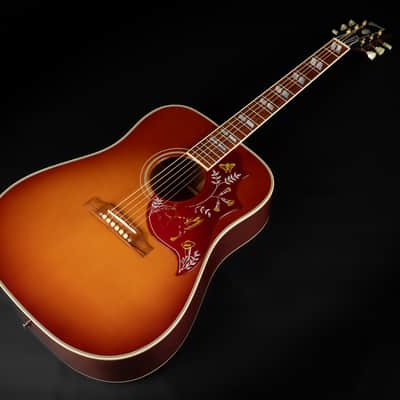 2008 Gibson Custom Shop Hummingbird TV True Vintage - Heritage Cherry Sunburst VOS | USA All Solid Square Shoulder 1960 Reissue Dreadnought Acoustic Guitar Limited Edition 1 of 167 Madagascar Rosewood | CoA OHSC image 5