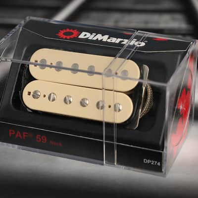DiMarzio DP274Z PAF 59 Neck Humbucker - Relic White / Standard Spacing image 1