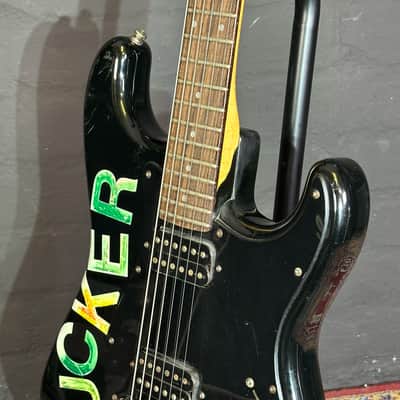+ New Video Fender Stratocaster Ex Gavin Rossdale Bush Black Humbucker Guitar + Case image 11