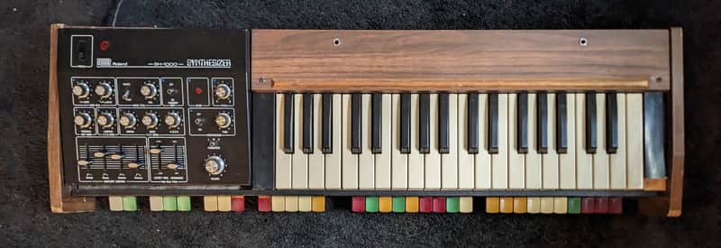 Roland SH-1000 37-Key Synthesizer 1973 - 1978 - Black/Wood