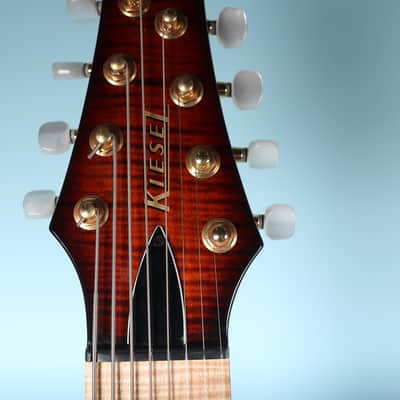2016 Kiesel Carvin DC800 8 String Neck Thru Orangeburst Flamed image 7