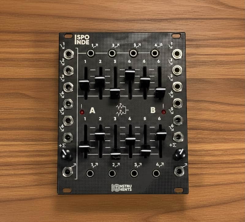 IO Instruments Sponde 2x6 Audio/CV Mixer - jet black image 1