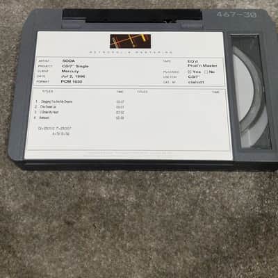 Soda – Britpop Band Collectible Metropolis PCM 1630 Master – Excellent w/ CD/7" Production Label image 6