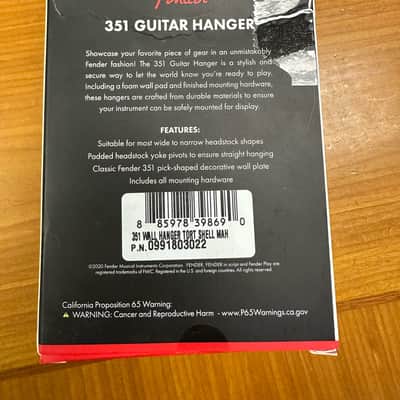 Fender 351 Guitar Wall Hanger 2020s - Tortoise Shell image 2