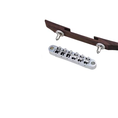 15mm Width 137mm Length Rosewood Archtop Acoustic Guitar Tunomatic Bridge with Saddles image 3