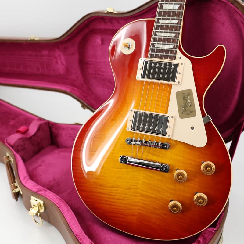 2016 Gibson Custom Shop 1958 R8 Les Paul Standard - Cherry Sunburst - Flame Top w/Case image 1