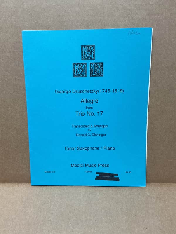 Medici Music Press Allegro from Trio No. 17 by Georg Druschetzky Tenor Saxophone Solo image 1