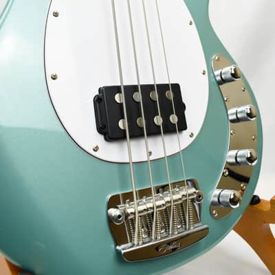 Sterling by Music Man StingRay RAY34 Dorado Green Active 3 Band EQ Alnico Humbucker image 2