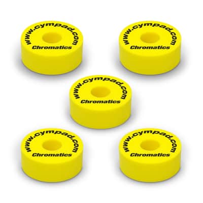 Cympad Chromatics Premium Foam Yellow Cymbal Felts 5 Pack CYM CS15/5-Y image 1