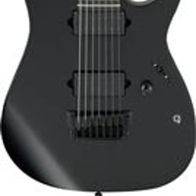 Ibanez Iron Label RGIXL7 7-String Electric Guitar Black Flat image 1